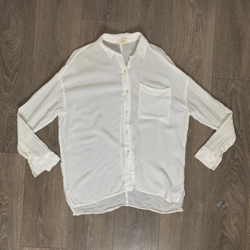 Aritzia Wilfred Free Button Down Front Dress Shir… - image 3